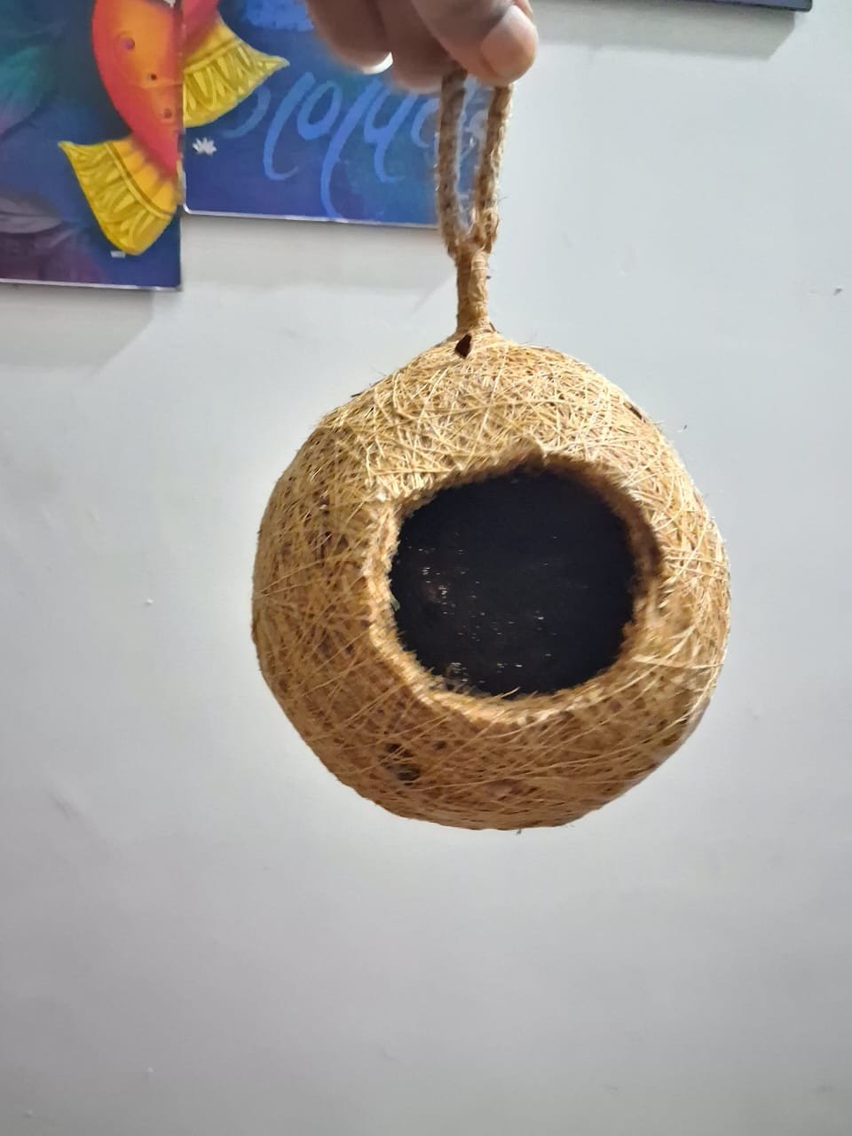 2 Pice Combo Tranding Ghosla-Natural Jute Bird Nest Hanging