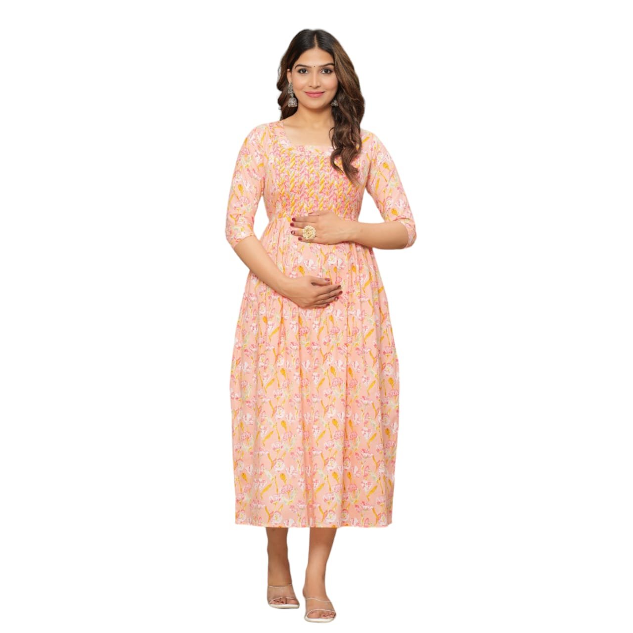 Latest Cotton Printed Maternity Feeding Kurti