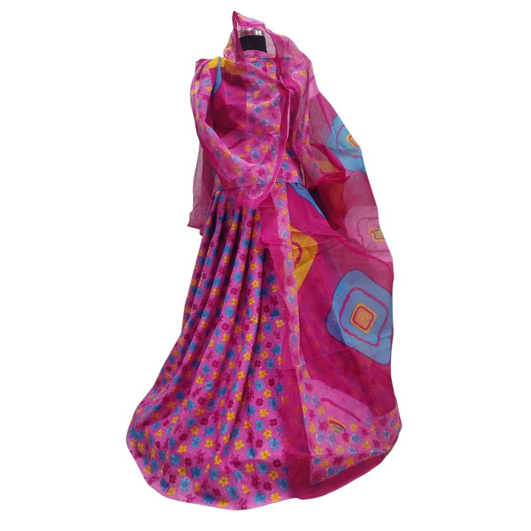 Cotton Boutique Rajputi Suit for Women | Fancy Print with 4 Meter Odhna