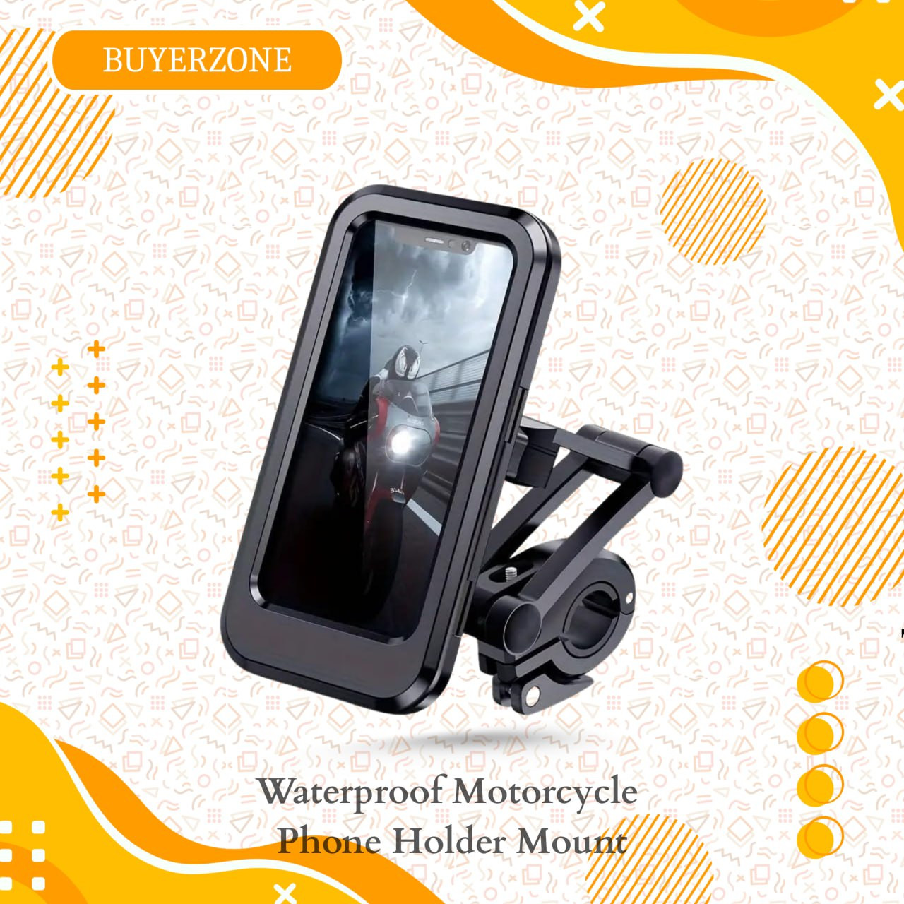 Waterproof Motorcycle Phone Holder Mount