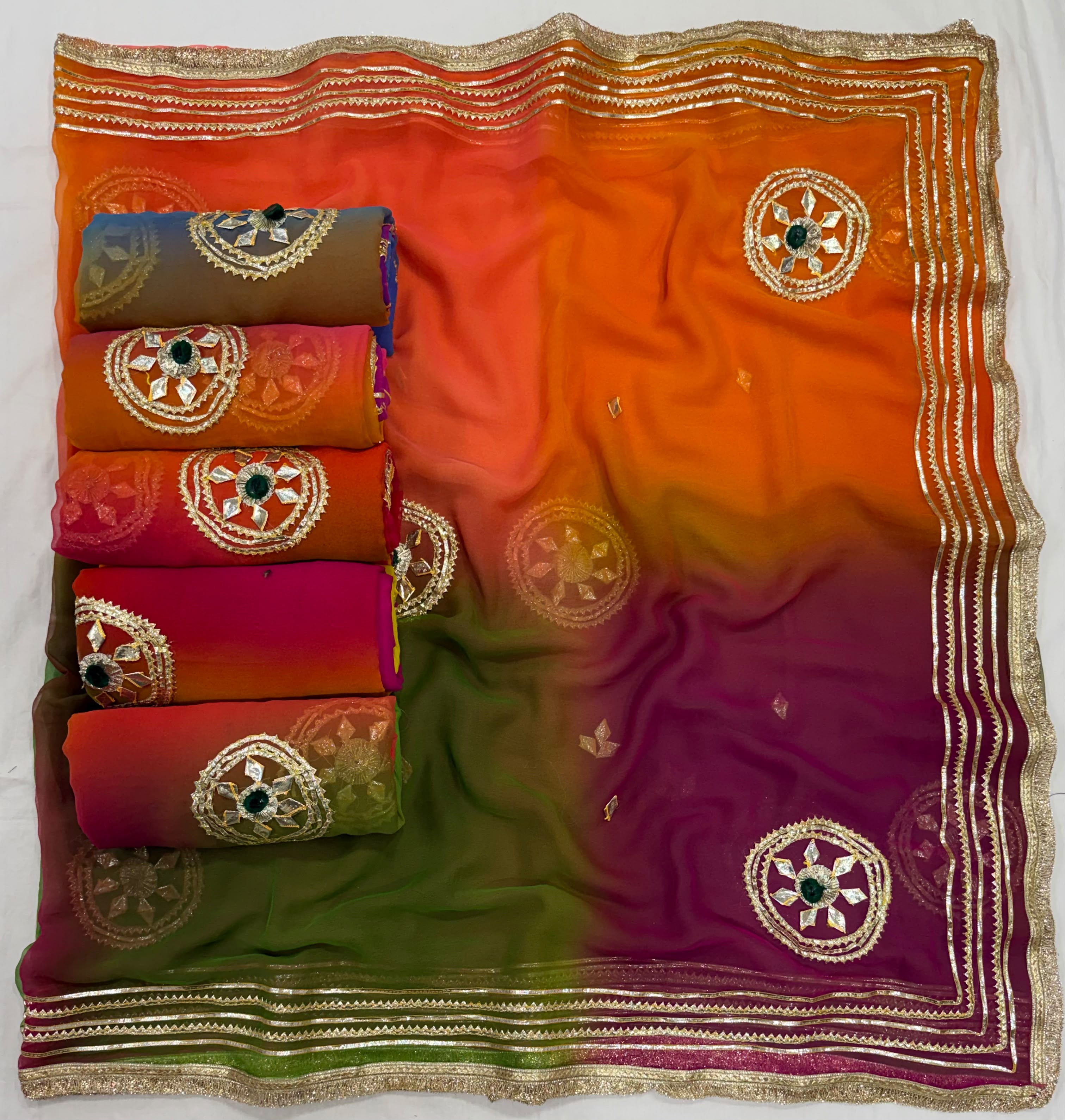 Royal Georgette Leheriya Saree