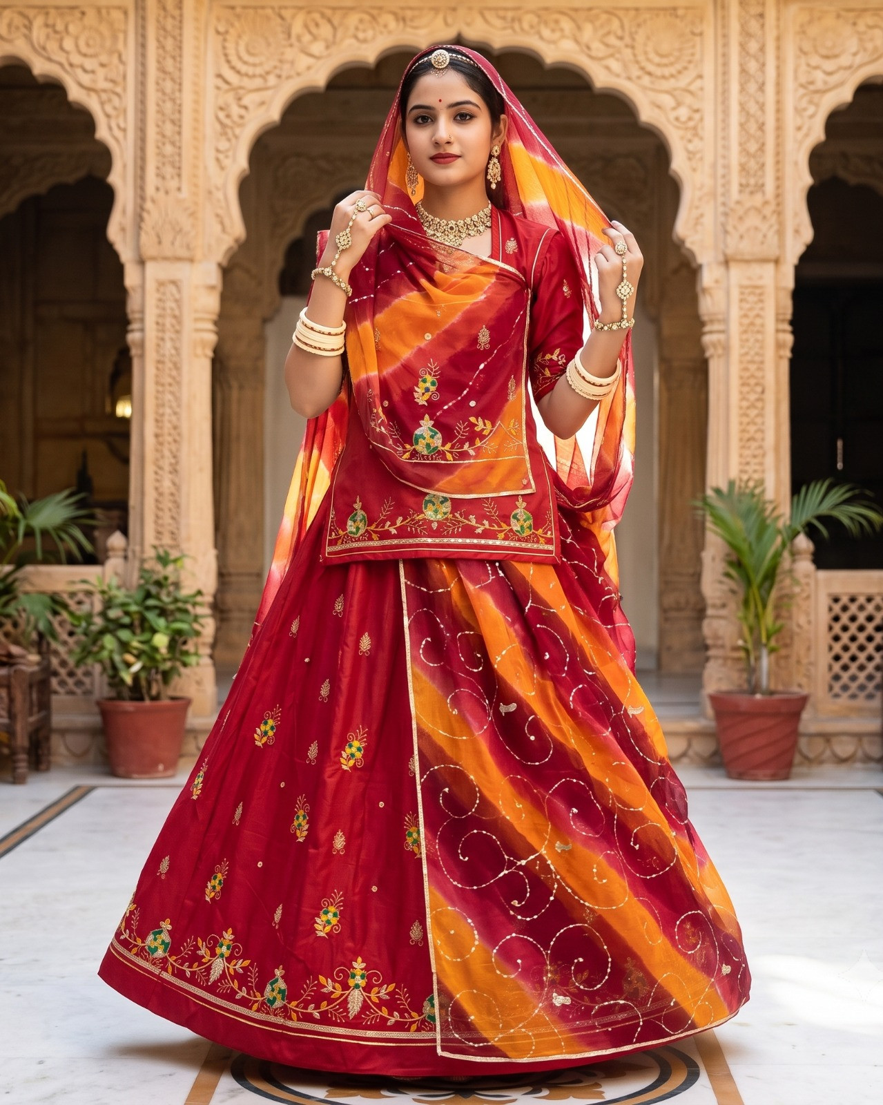 Boutique Range Rajasthani Cotton Suit with Fancy Printed Cotton Odhna | Traditional Ethnic Wear