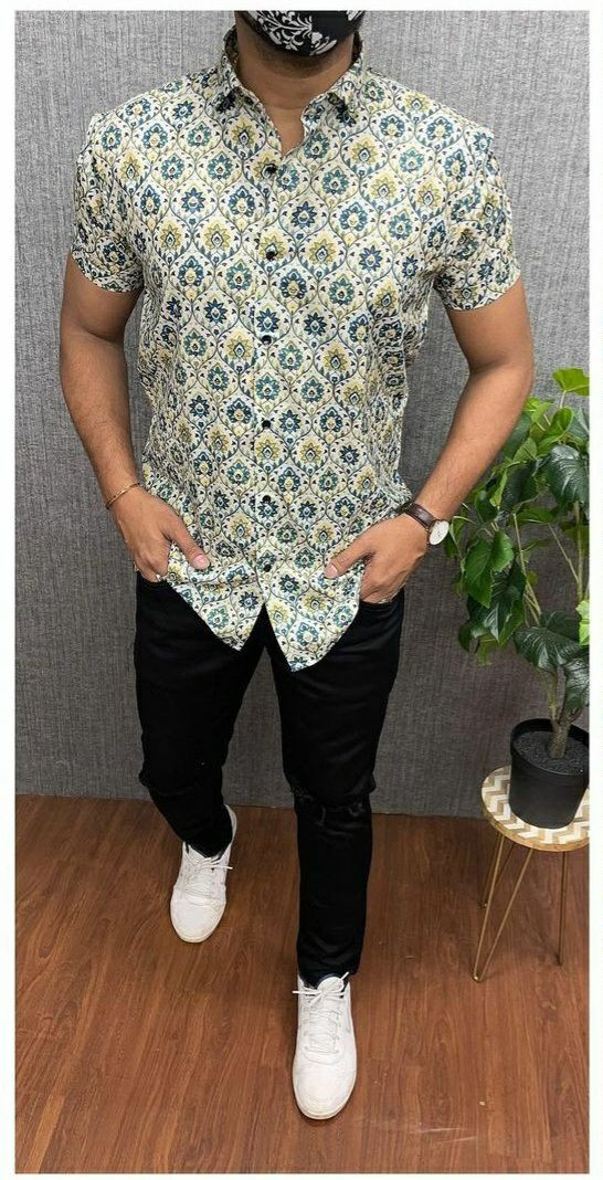 Men’s Exclusive Oxford Cotton Half Sleeve Shirt