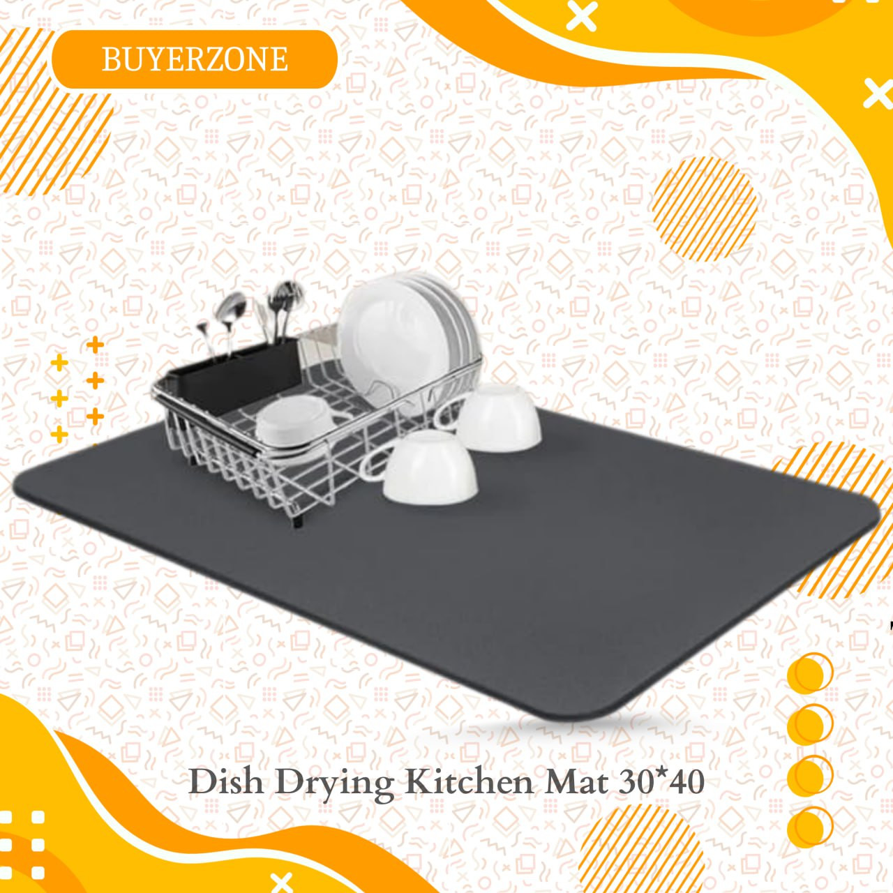 Non-Slip Kitchen Counter Mat - Waterproof & Heat Resistant for Food Prep & Baking