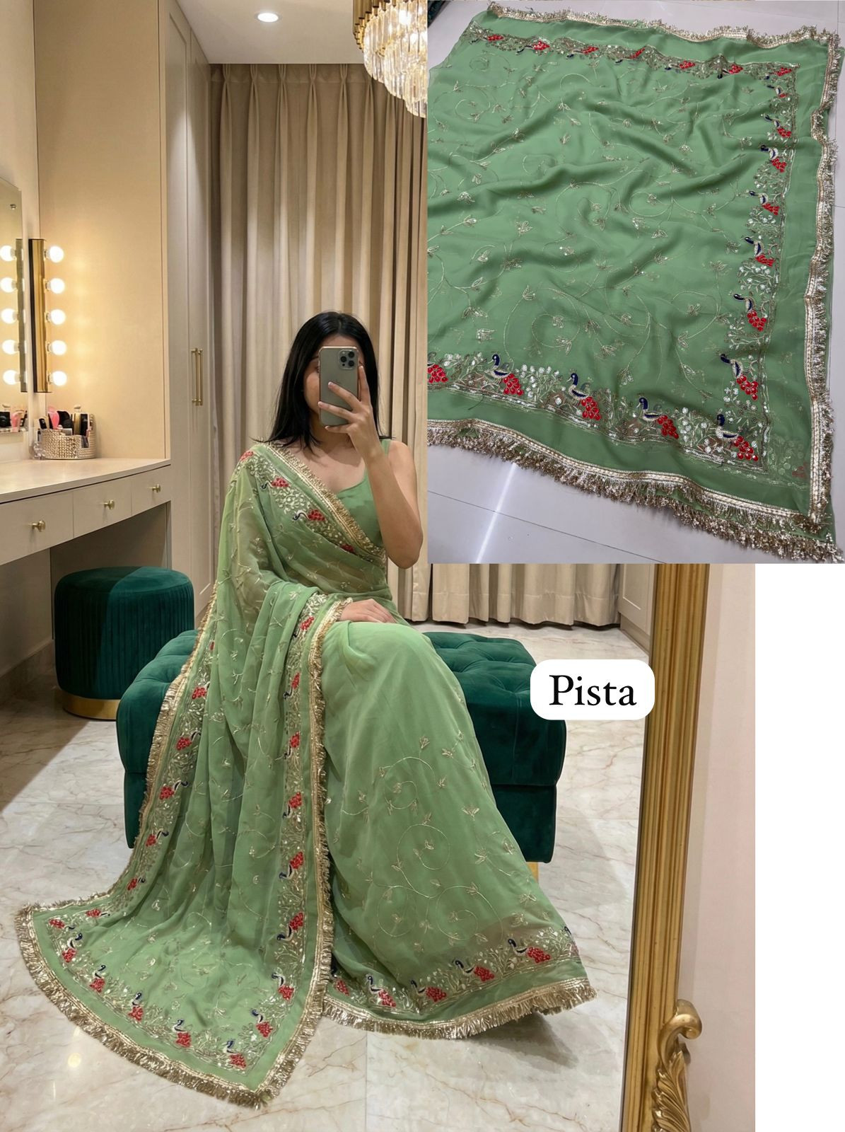 Premium Royal Georgette Saree