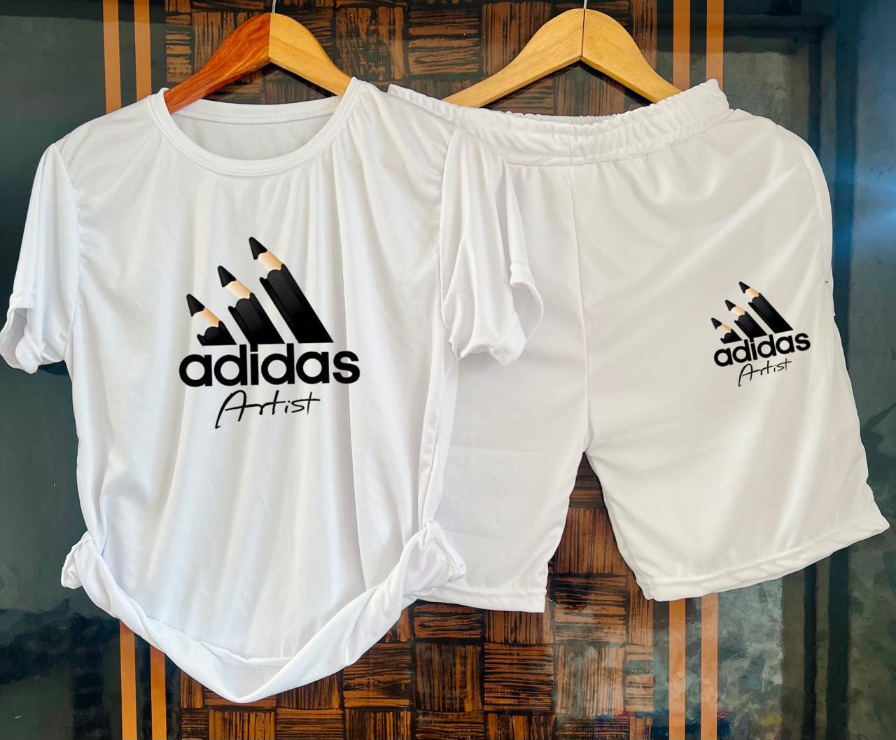 Adidas Tshirt And Short  Combo Set