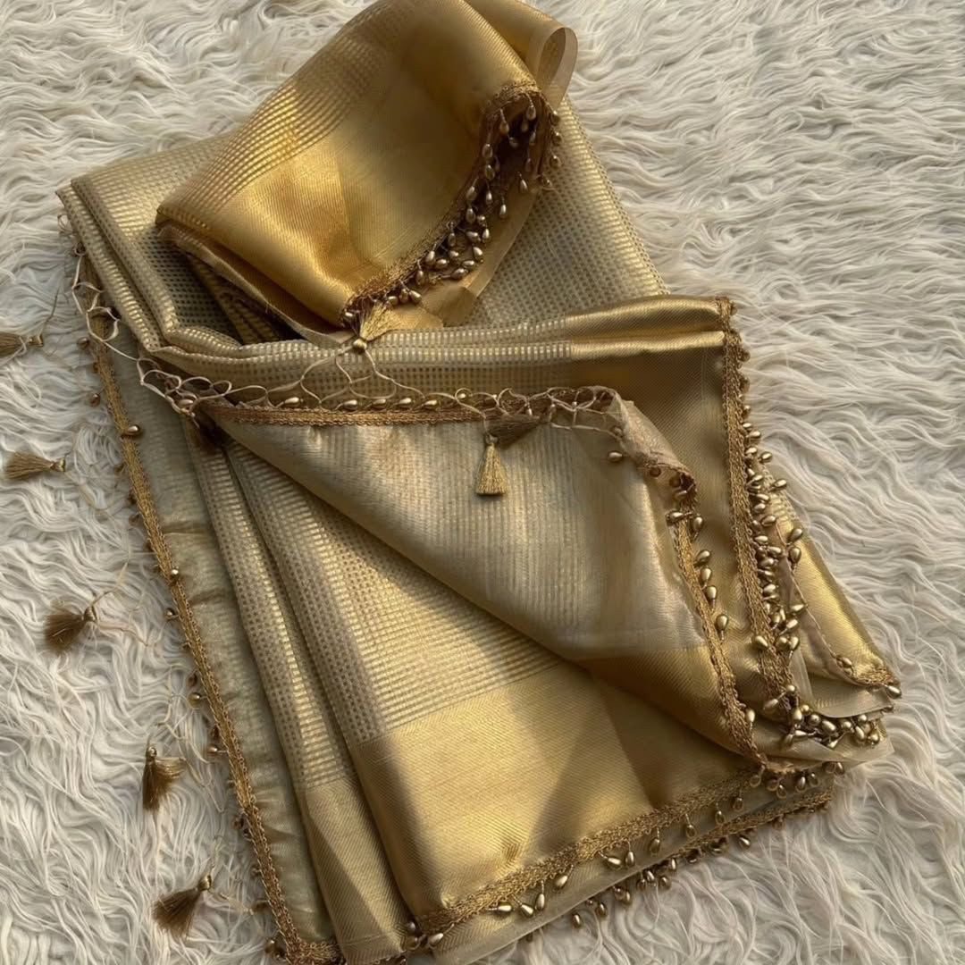 He Super Hit Tissue Saree Drop Super Hit Look