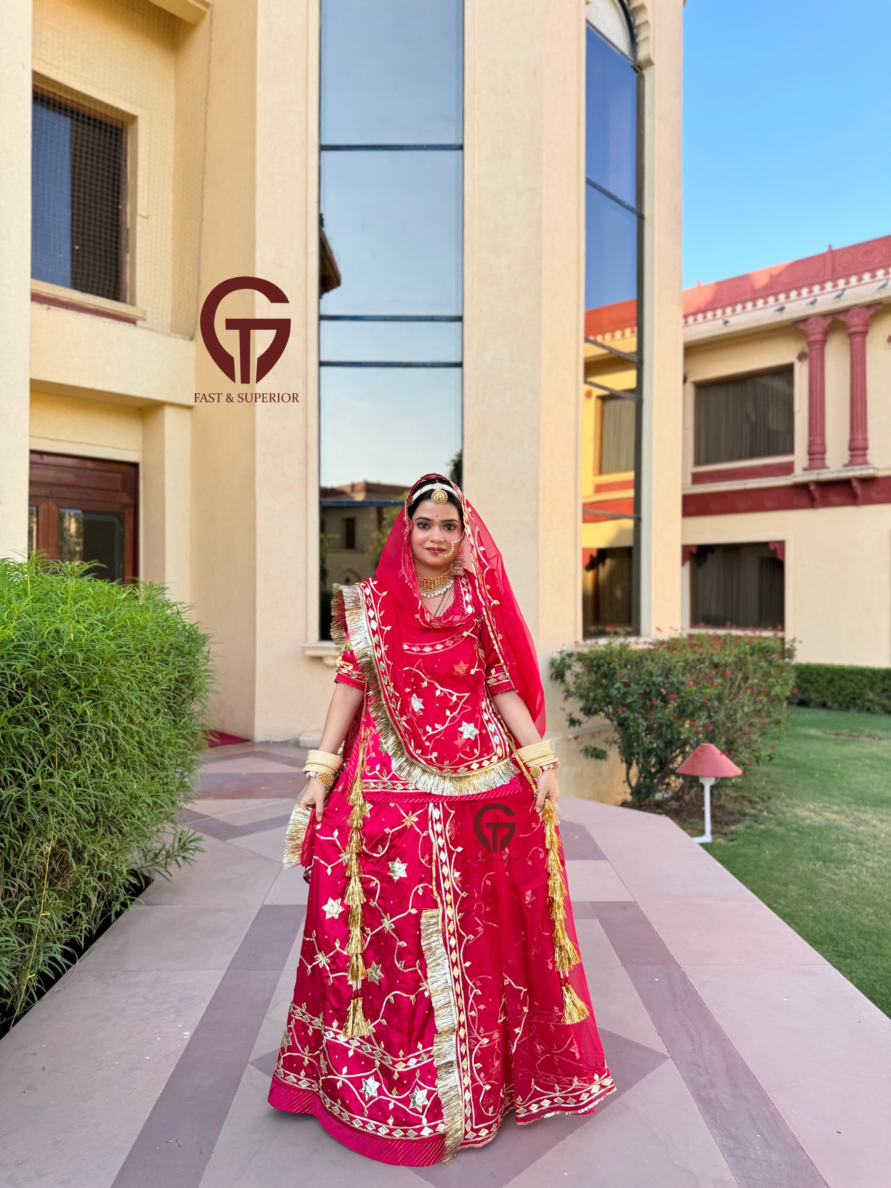 High Quality important Upada Sout Orange Coloured With Exquisite Zari Poshak