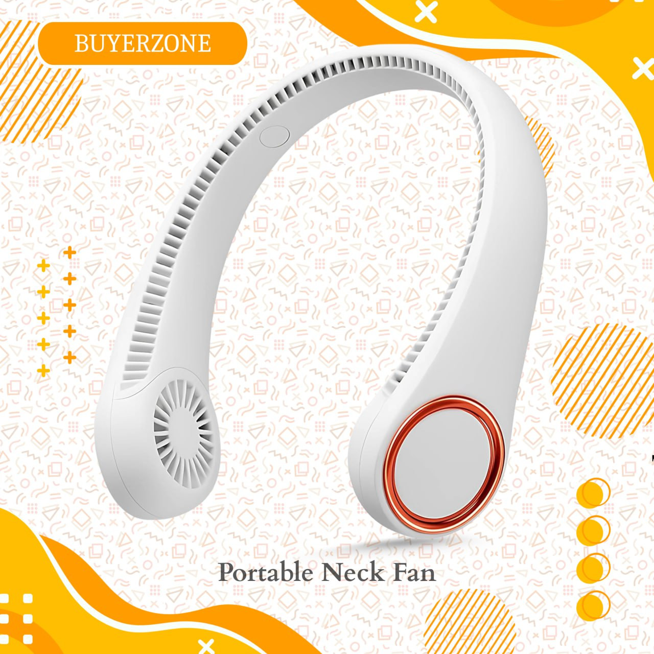 Portable Neck Fan | Hands-Free Bladeless Fan for Cooling On-the-Go