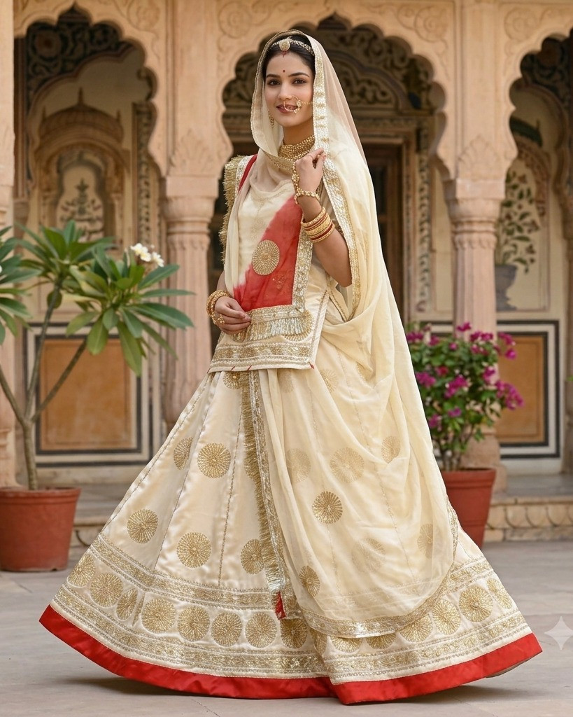 Rajasthani Poshak - Traditional Silk Lehenga Choli for Women | Boutique Range