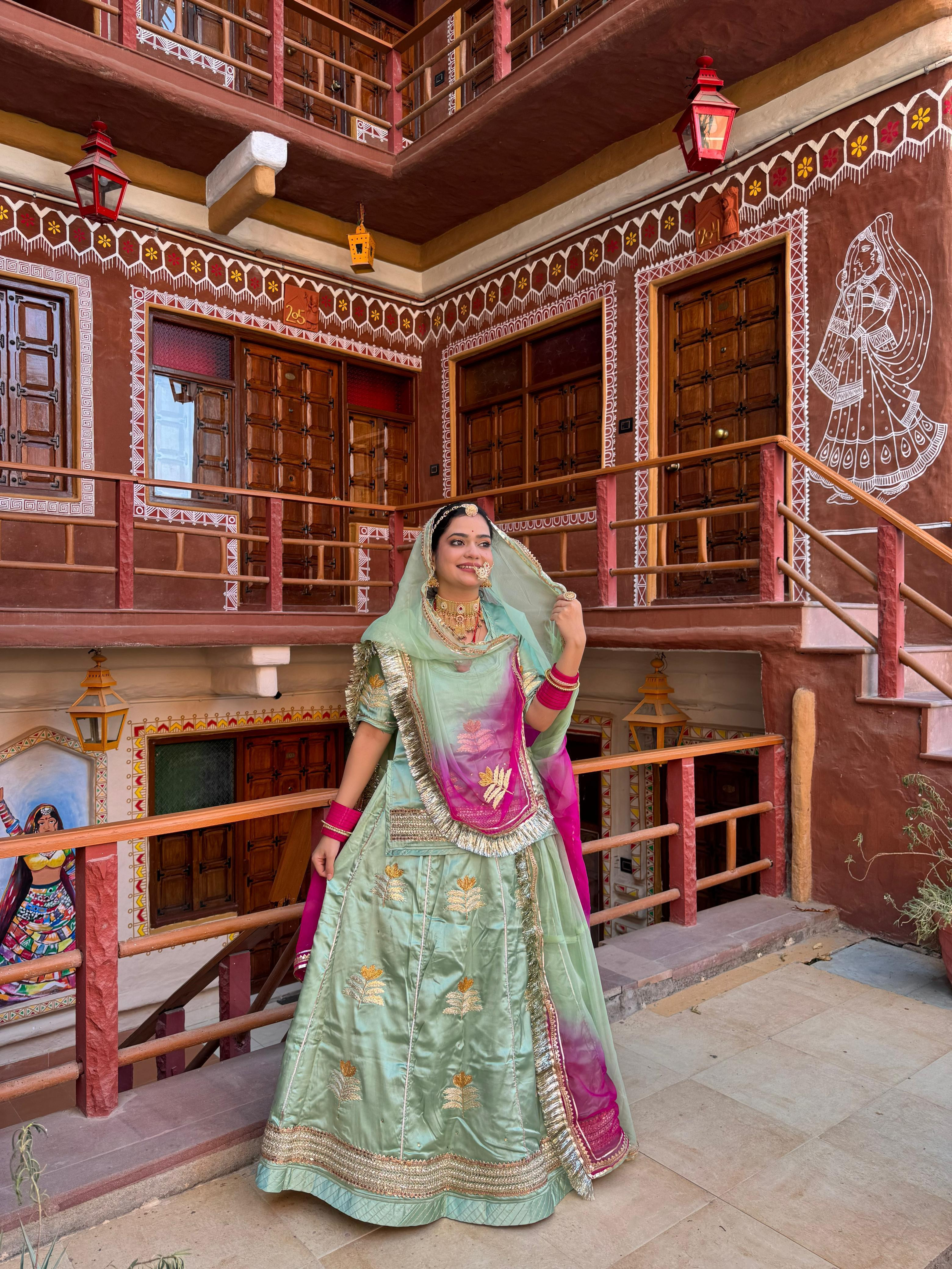 New gota patti rajputi poshak for women