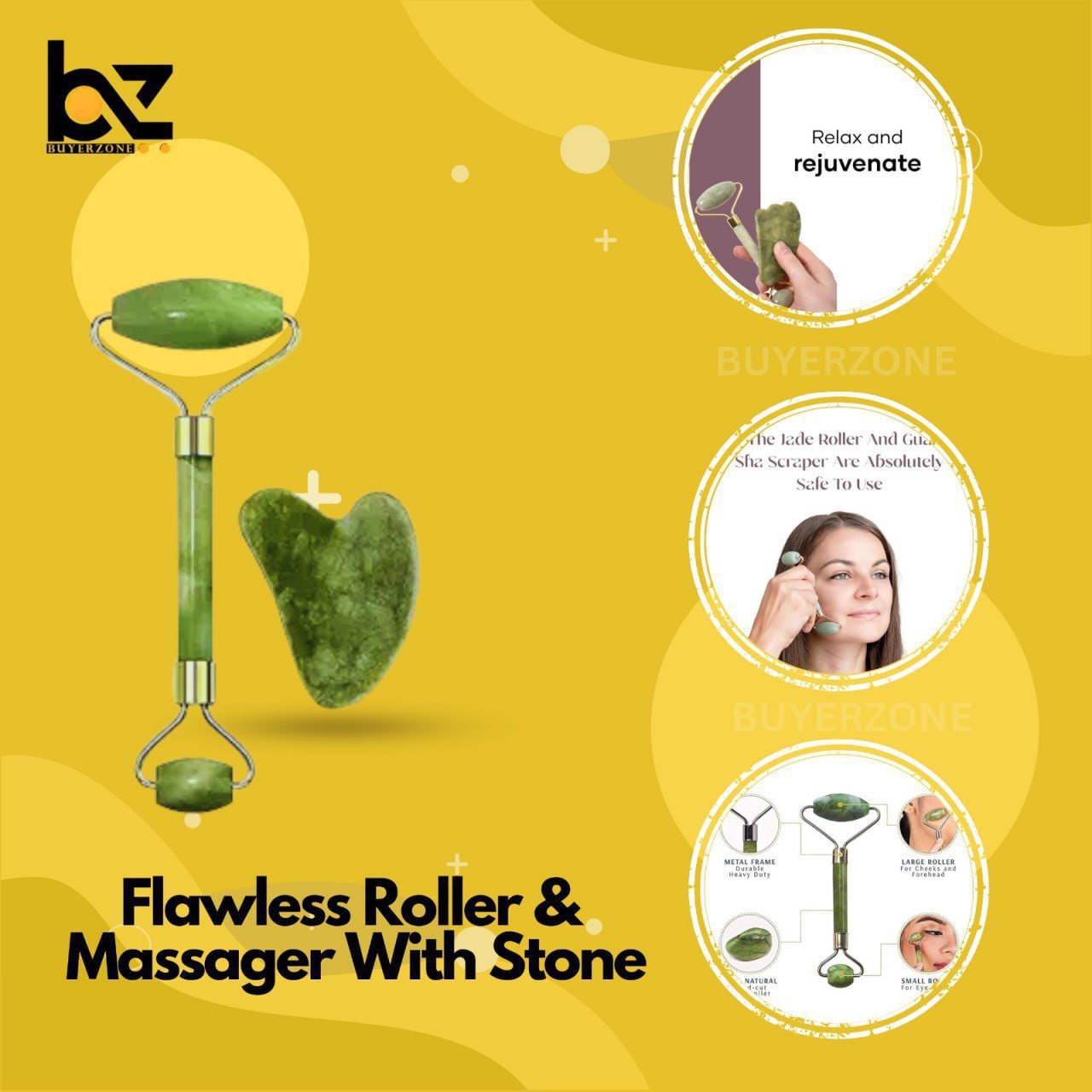 Flawless Roller & Massager With Stone