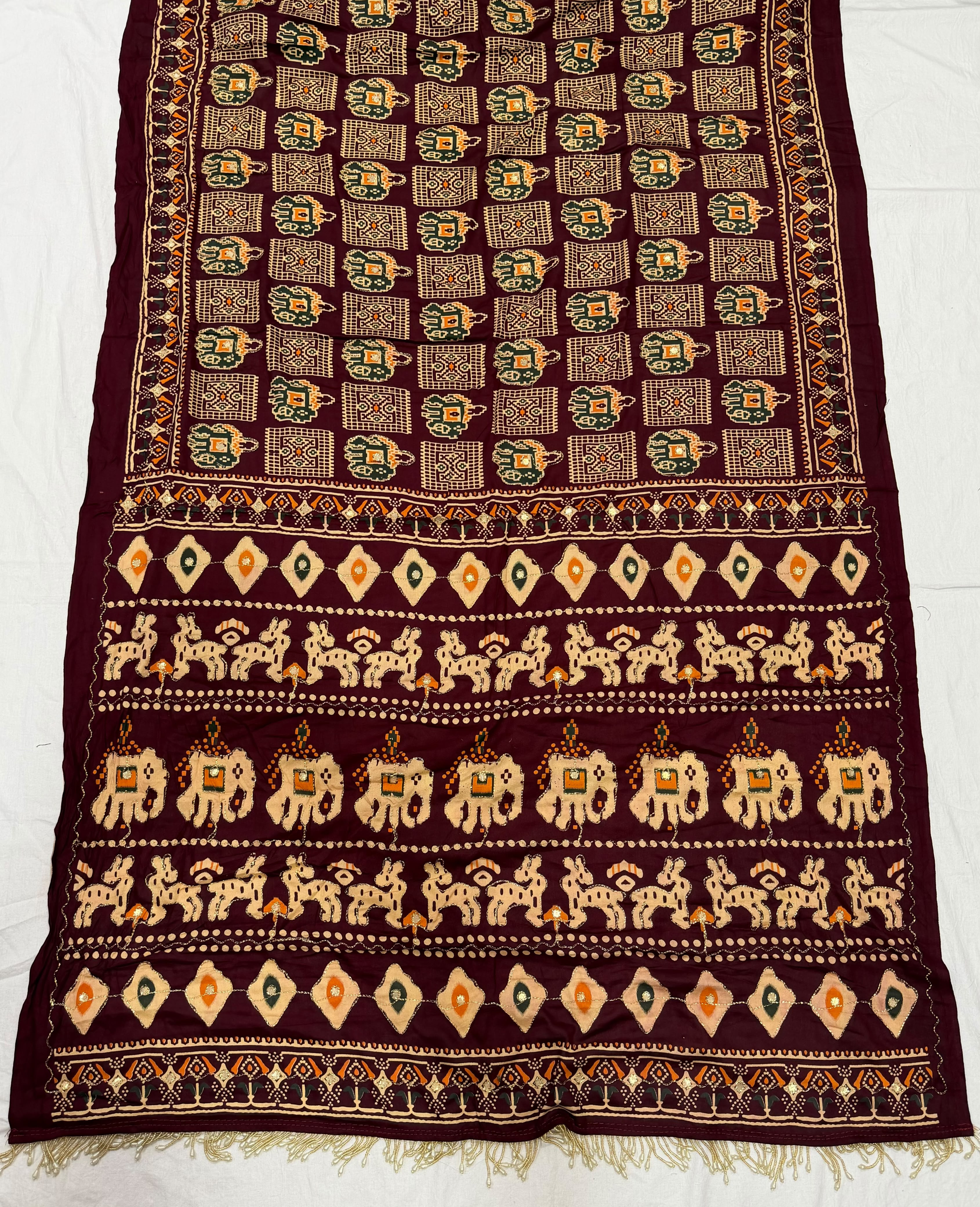 Premium Mirror Work Wedding Saree with Matching Blouse - Elegant Indian Ethnic Wear