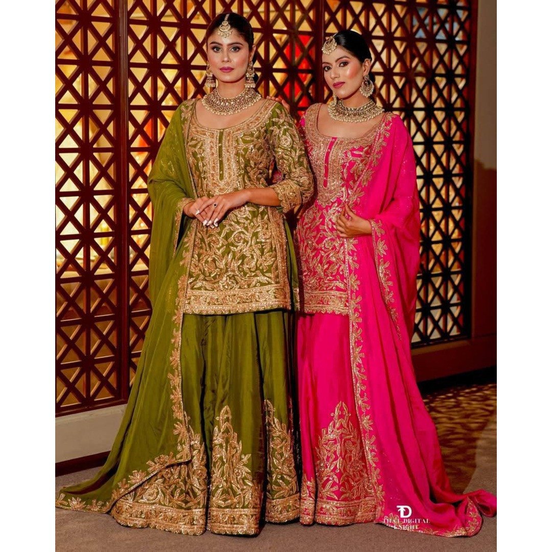 Designer Partywear Sharara Set For Women