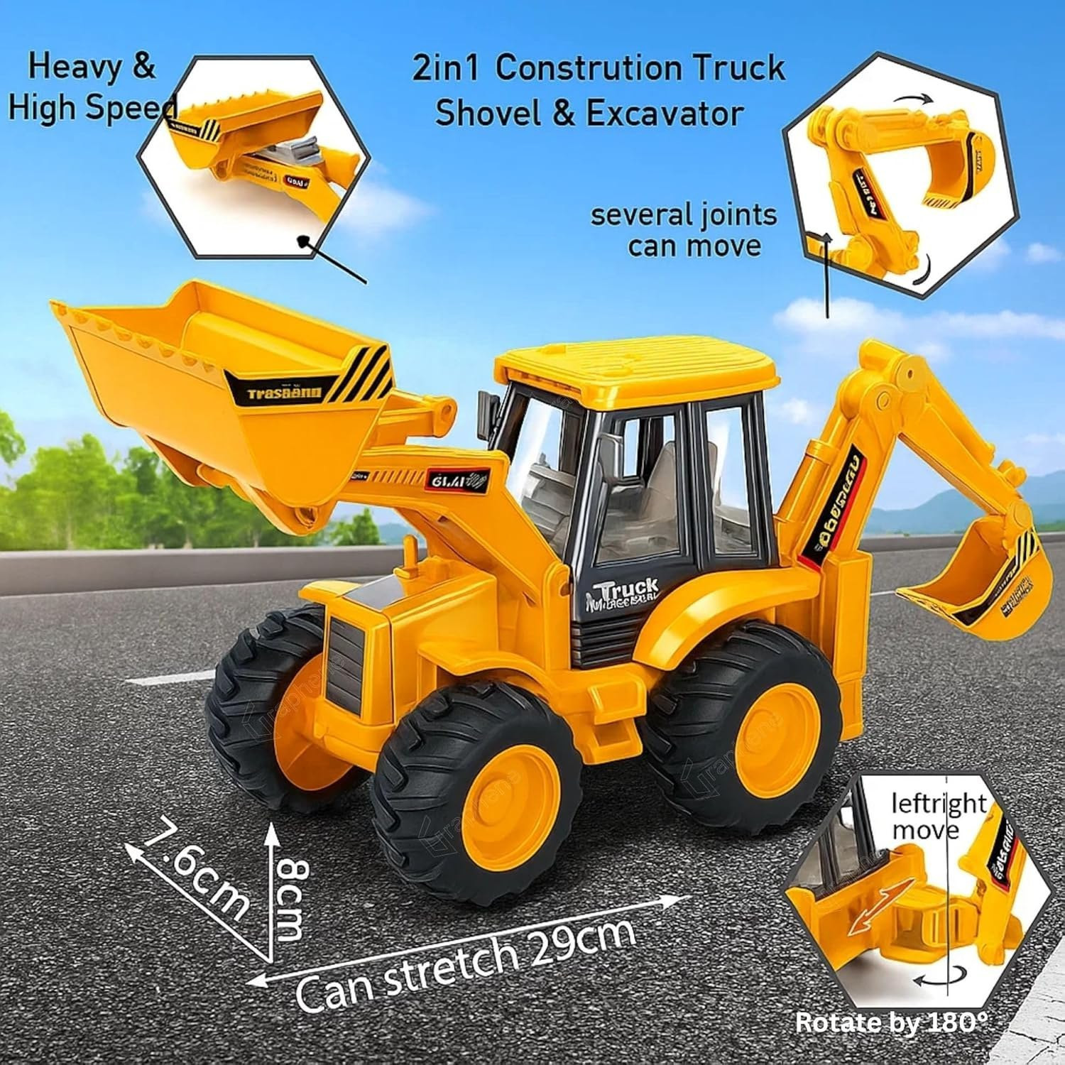 JCB Construction Truck Toy for Kids