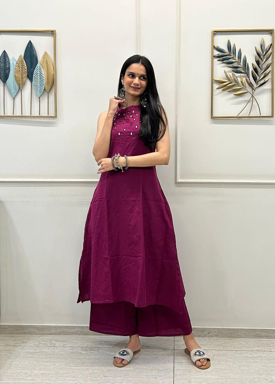 Pure Slub Cotton Suit