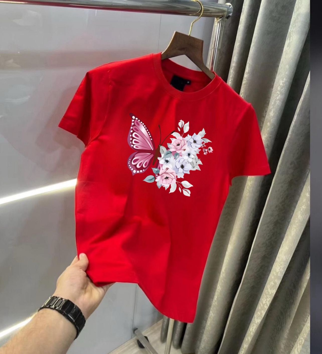 Butterfly Girls' Heavy GSM Half Sleeves T-Shirt | Pure Cotton | Gold Finish | Premium Store Article