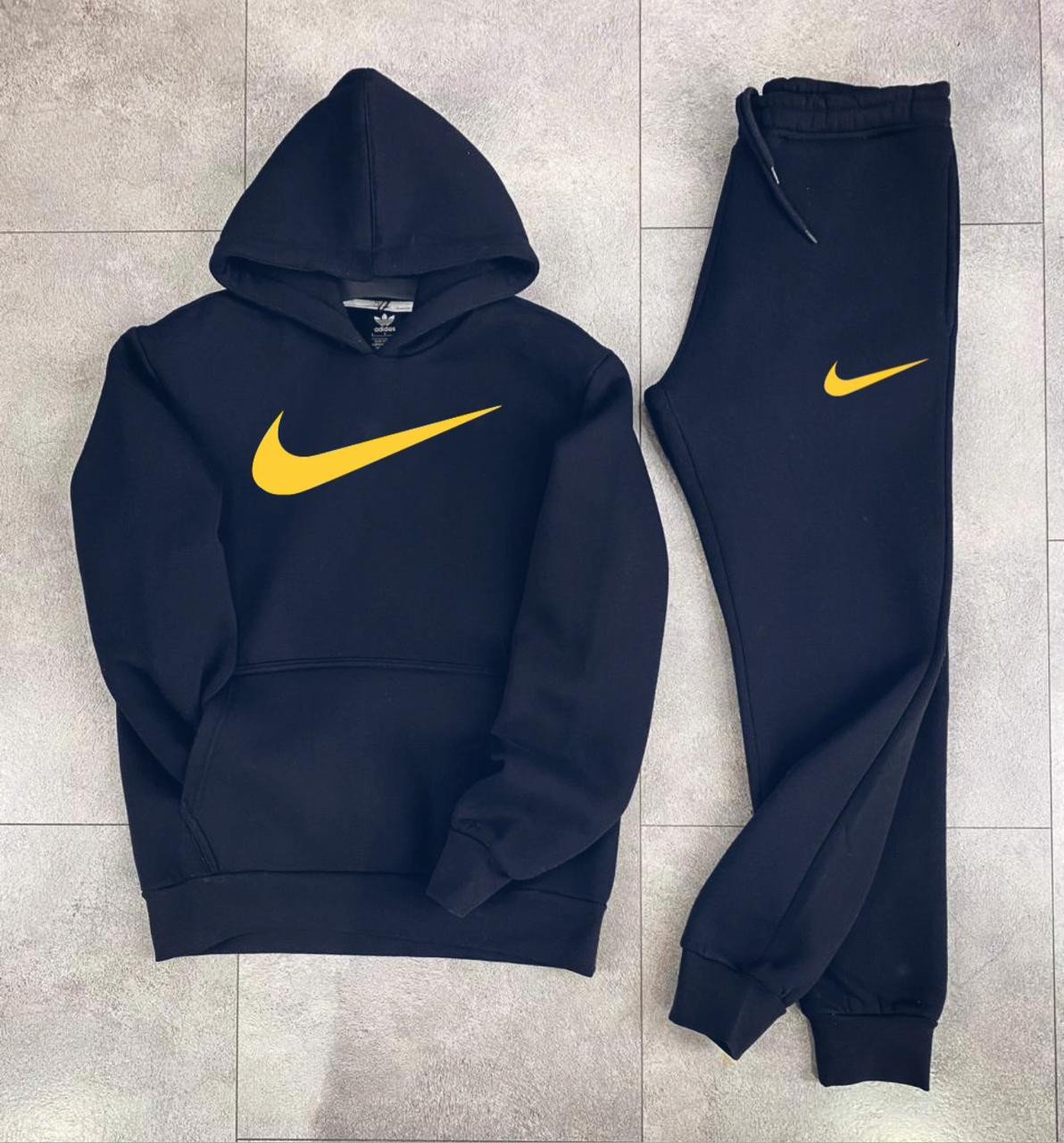 NIKE Recommended Cotton Hoodie With Kangaroo Pocket And Lower