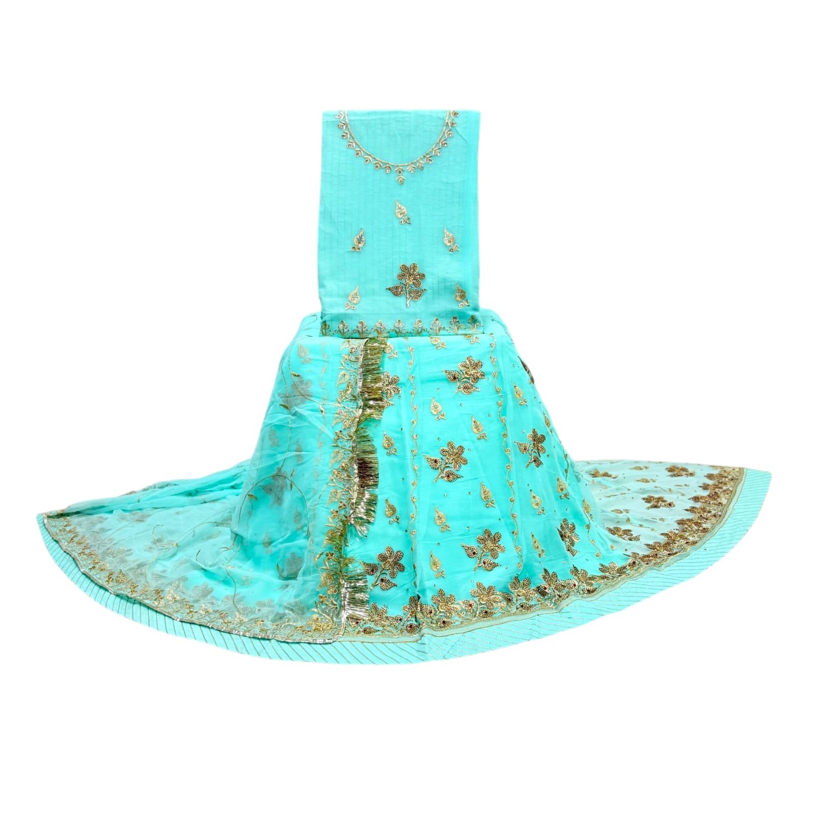 Premium Traditional Designer Siroski Half-Pure  Poshak