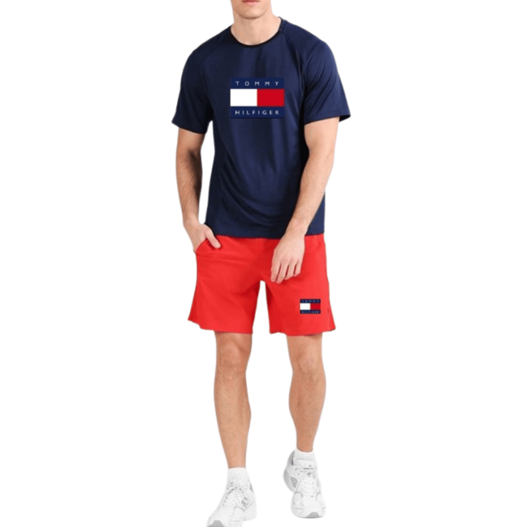Premium Cotton Co-ord Tracksuit Set – T-Shirt & Shorts | Stretchable & Stylish