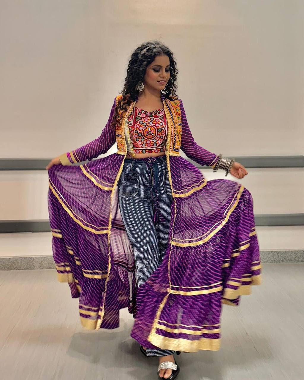Navratri Special Shrug & Blouse Set - Festive Indian Women's Wear