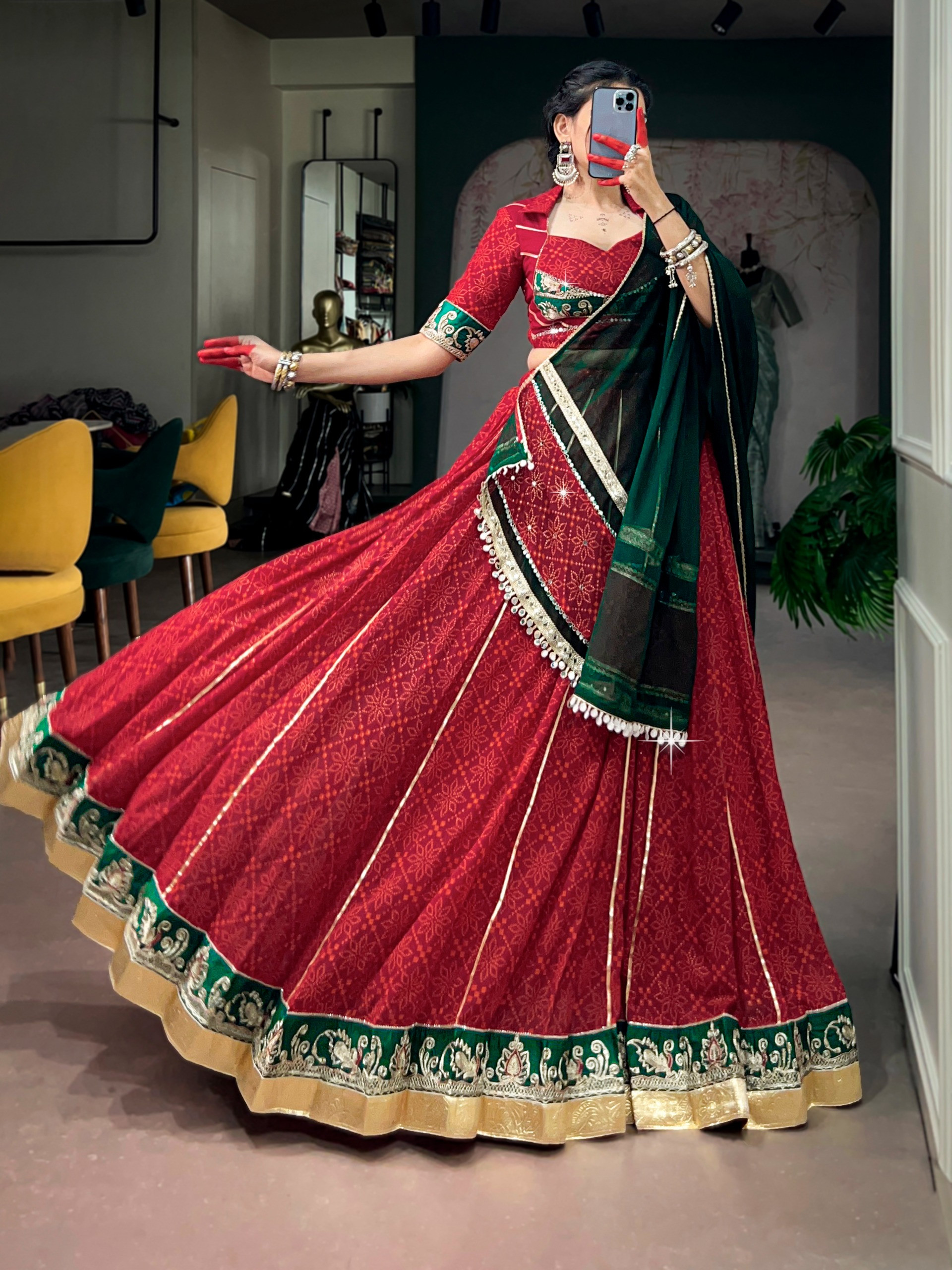 Premium Navratri Chaniya Choli - Designer Garba Outfit for Women