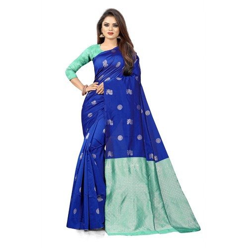 Premium quality Banarasi silk fabric For Women