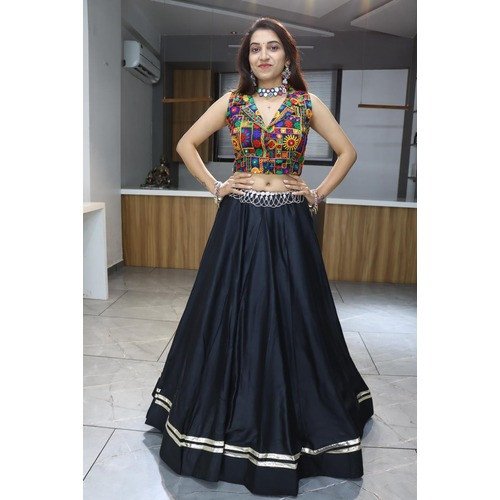 Women  Ethnic Embroidered Top with F Lehenga for Weddings & Festive Wear