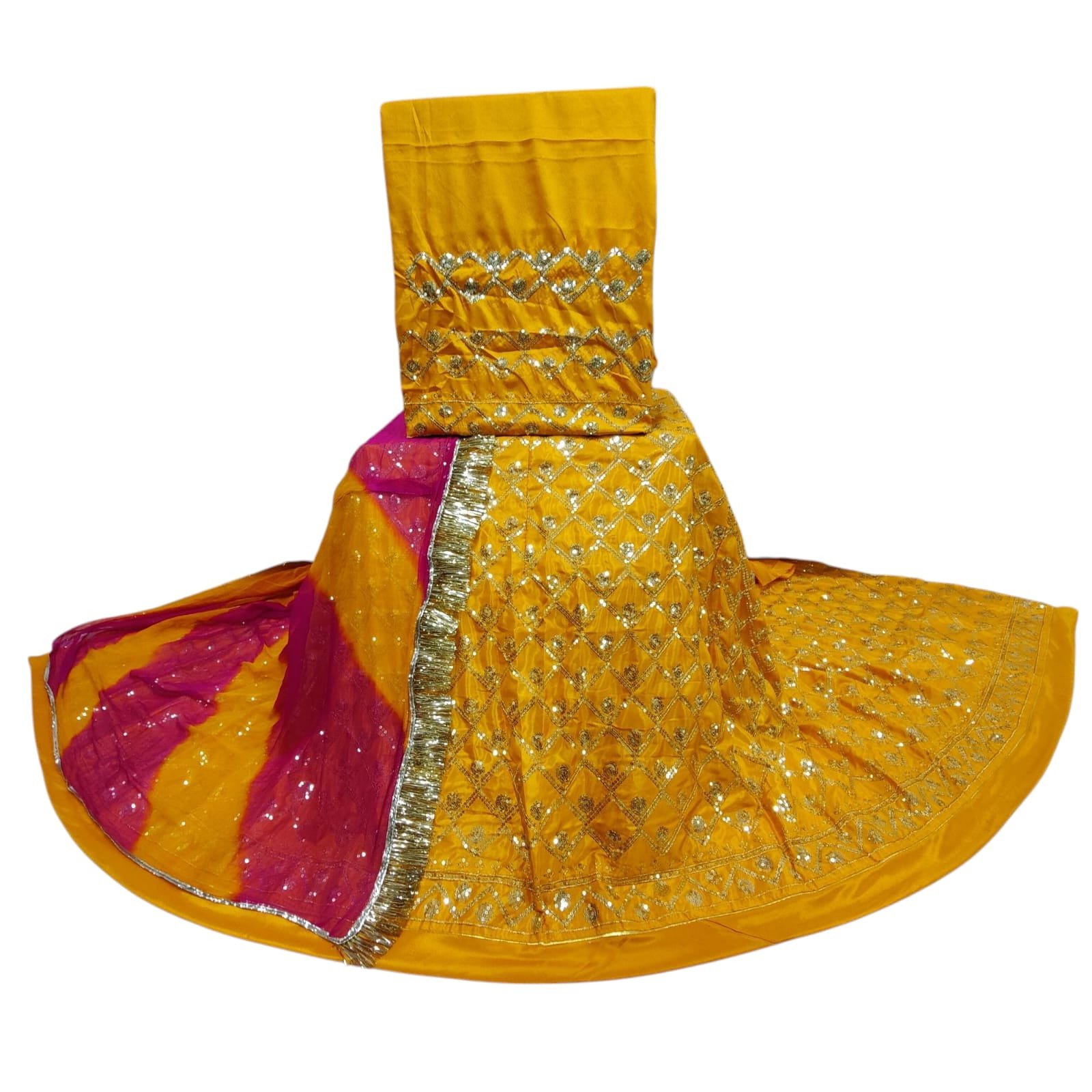 Designer Rajputi Dress in Heavy Crepe