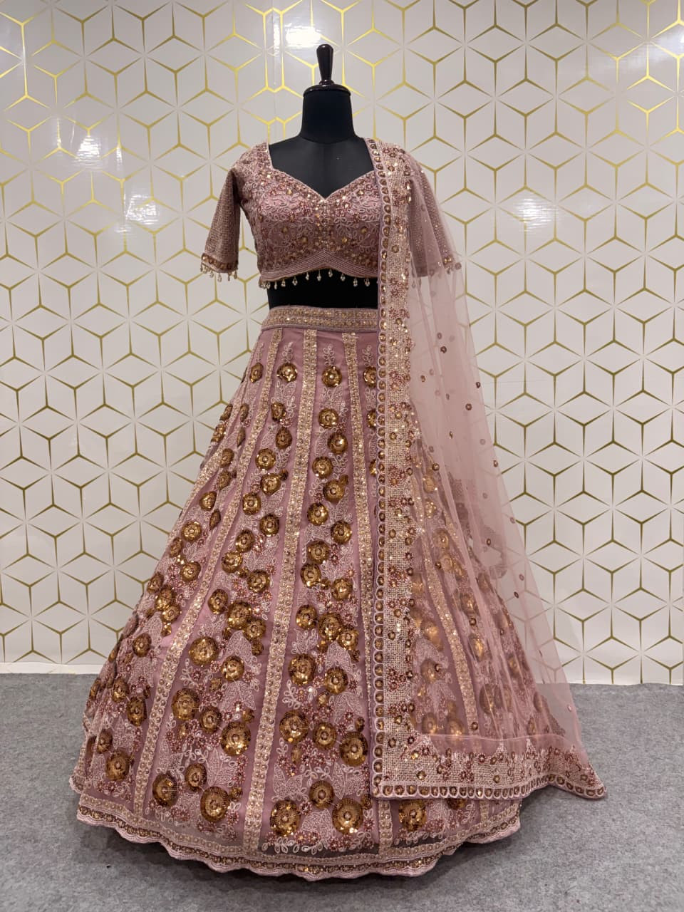 Premium Butterfly Net Designer Lehenga Choli | Heavy Embroidery, Dori & Glass Sequins Work | Heavy Cancan & Canvas | 3.5 Meter Flair
