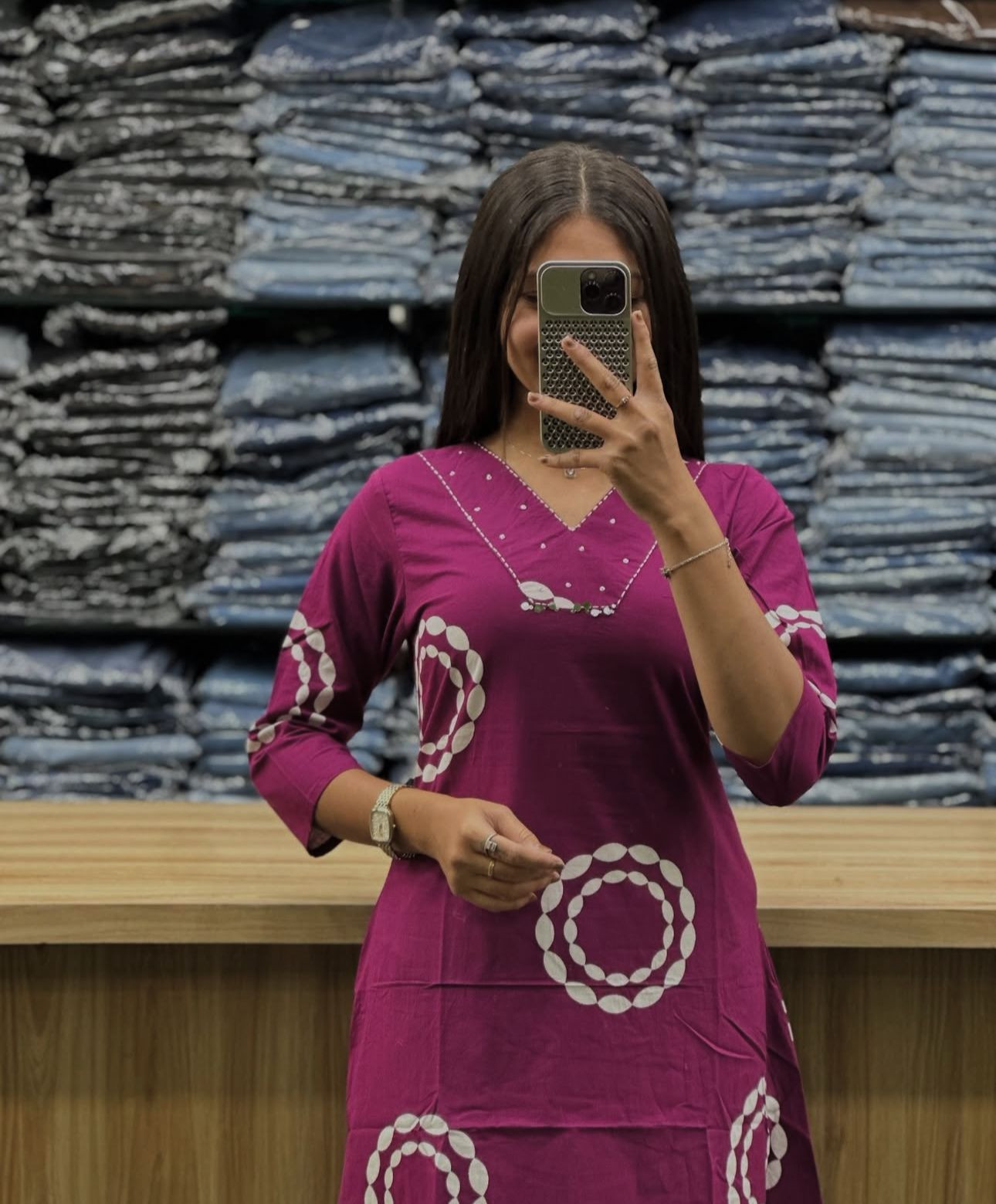 Premium Cotton Embroidered Co-ord Set