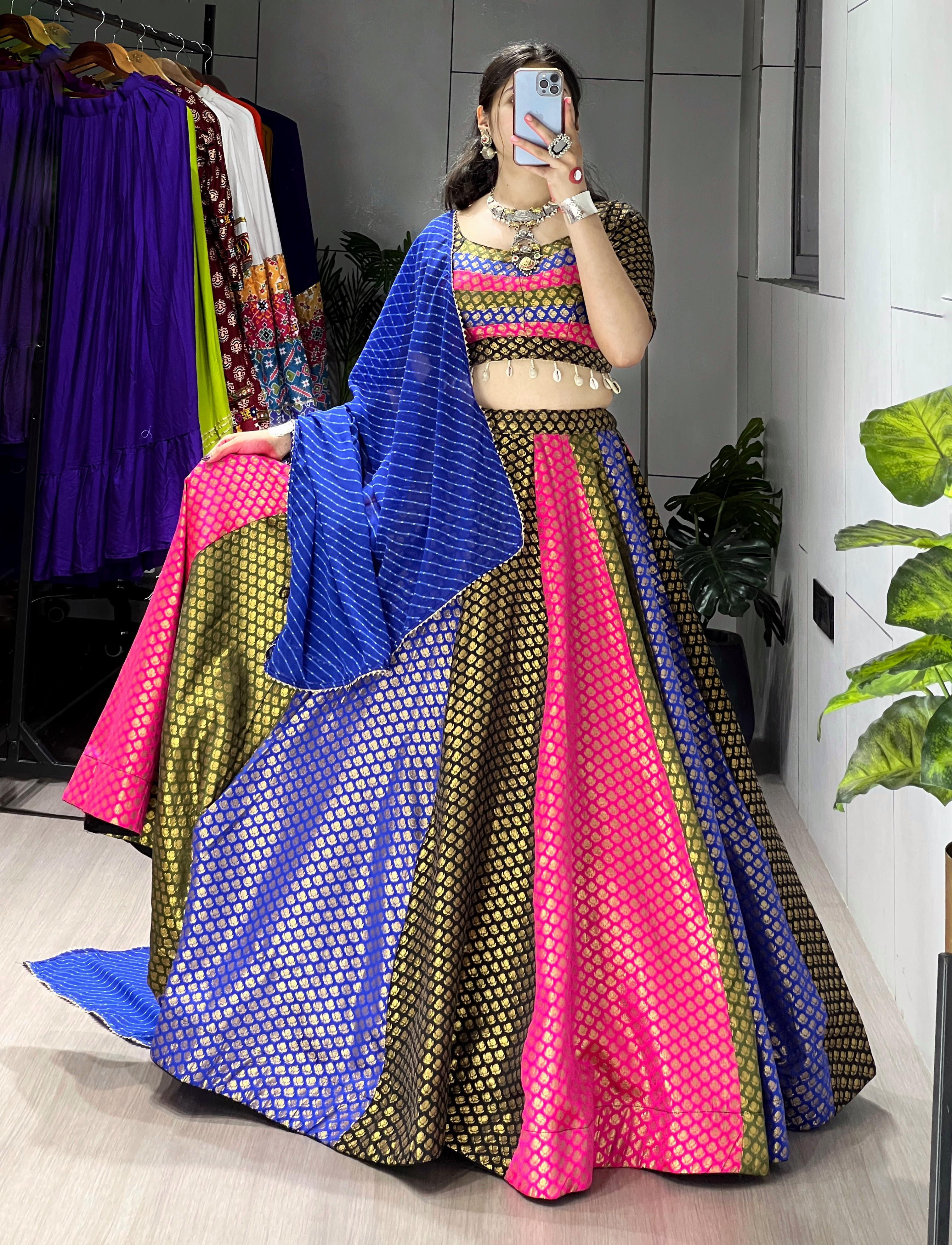 Cultural Toned Silk Weaving Lehenga - Elegant Indian Wedding & Party Wear