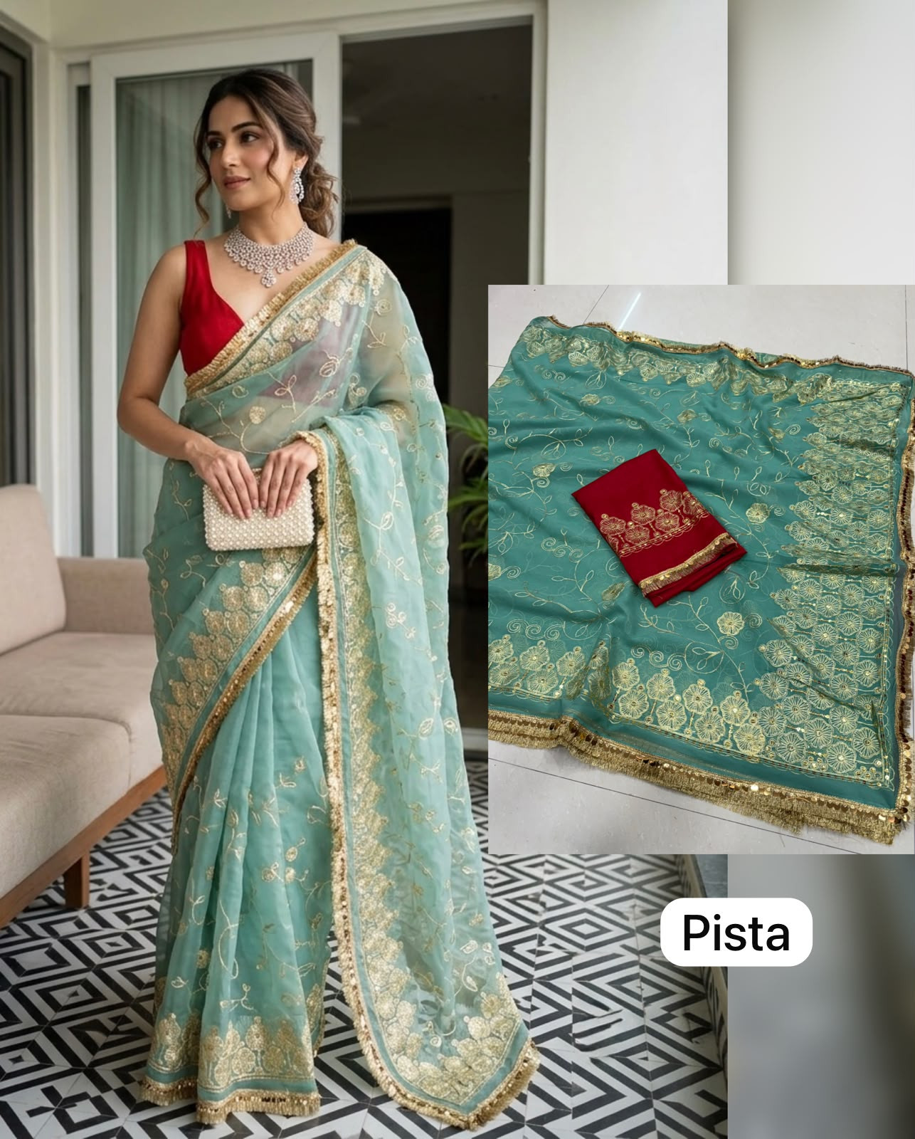 Royal Rajputi Darbari Saree – Premium Royal Georgette