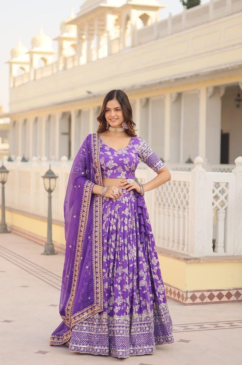 Designer Dyeable Lehenga Choli & Dupatta Set