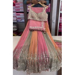 Premium Fox Georgette with Can-Can & Canvas