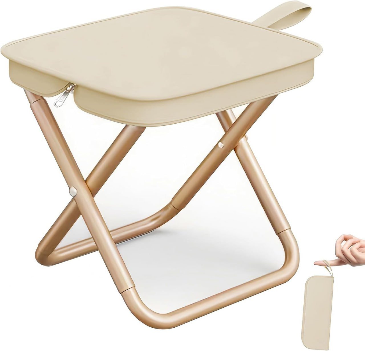 Portable Folding Stool with Storage Bag