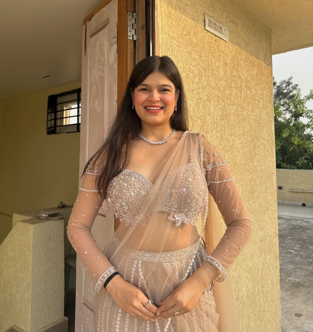 Premium Butterfly Net Embroidered Lehenga Set with Heavy Sequins & Jari Work (Semi-Stitched)