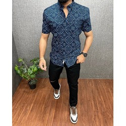 Men’s Exclusive Cotton Short Sleeve Casual Shirt