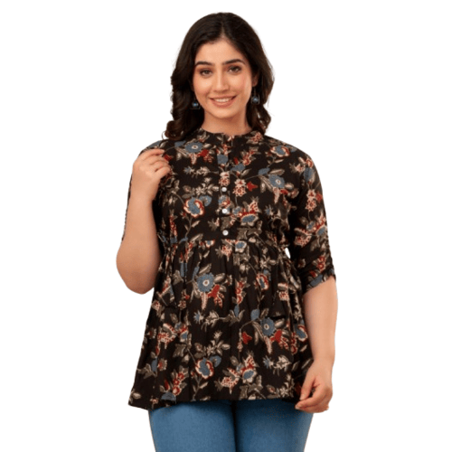 Cotton Printed Women Top