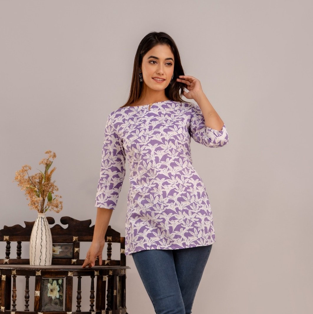 Printed Short Kurti