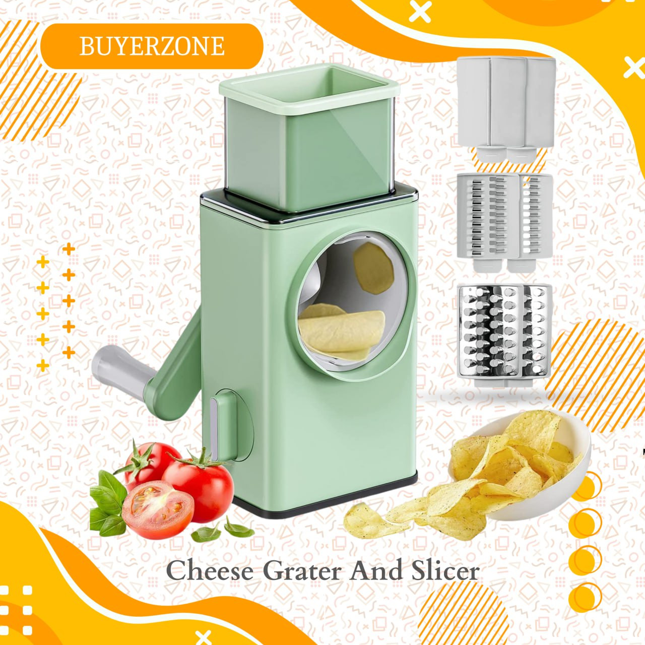 Stainless Steel Vegetable & Cheese Grater