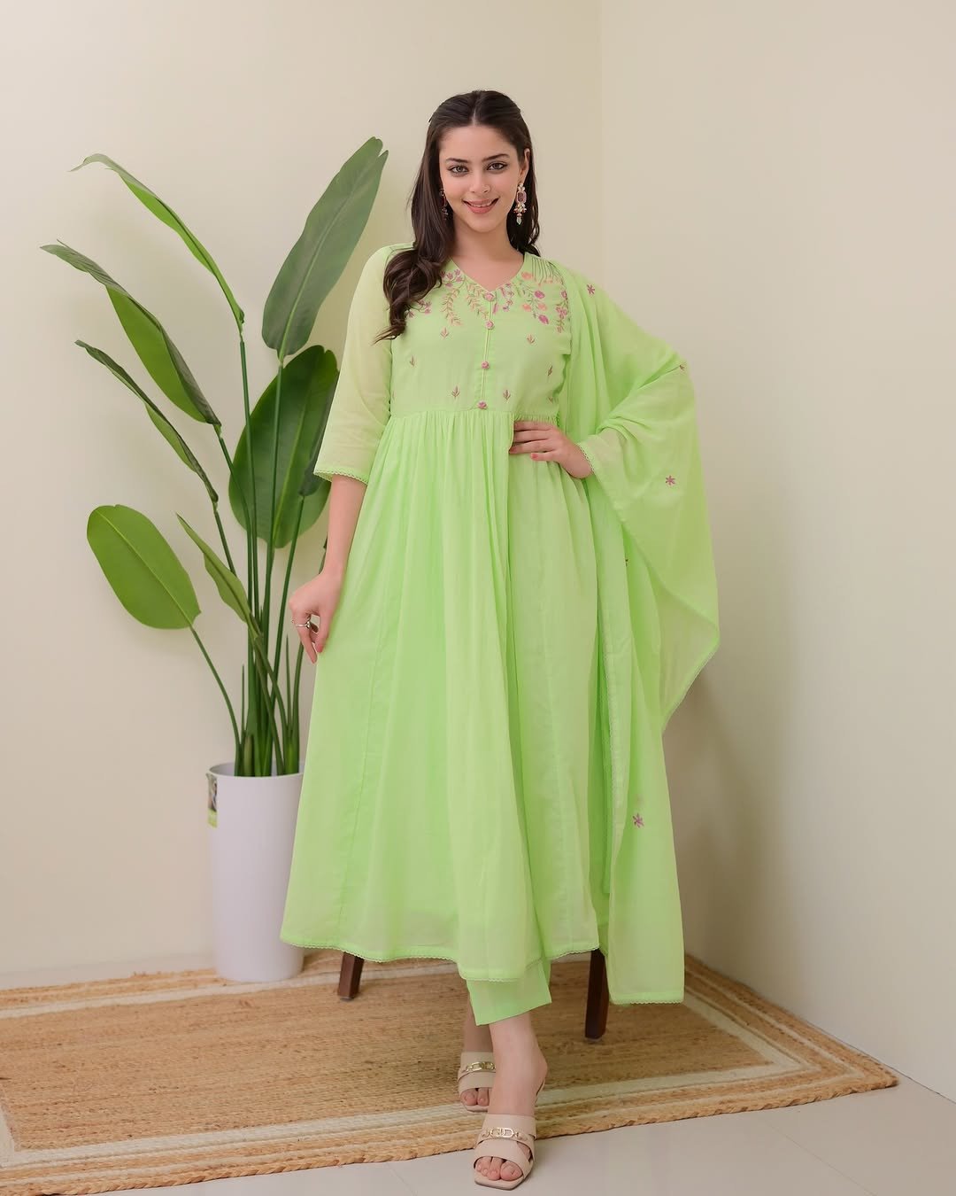 Ethnic Wear Kurta Pant with Dupatta Suit Set