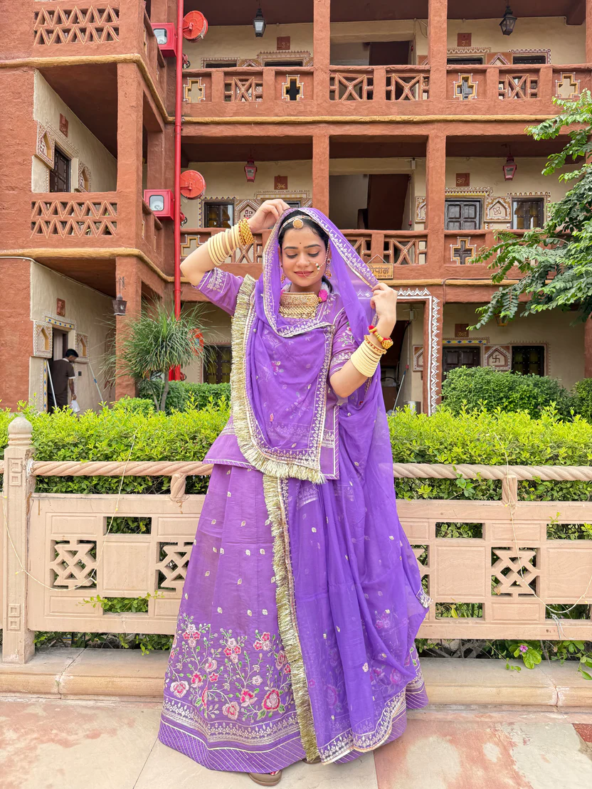 Shahi Baag Rajputi Suit With Hamrahi Odhna