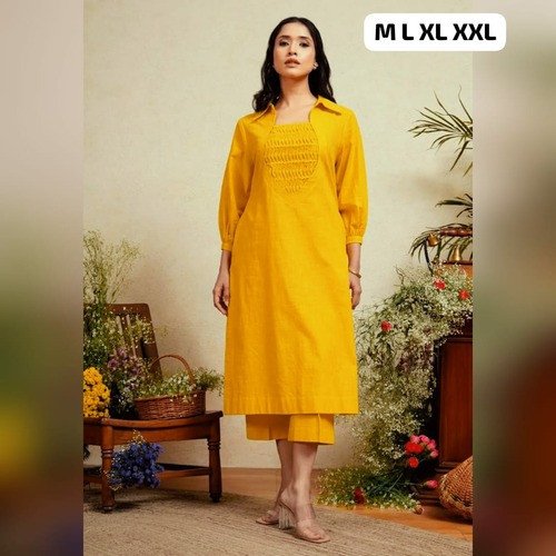 Grace in Prints Simple Yet Regal Cotton Kurta & Pant Design