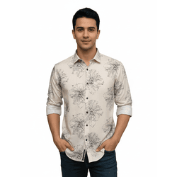 Men’s Exclusive Cotton Linen Full Sleeve Shirt – Premium Men’s Wear Collection