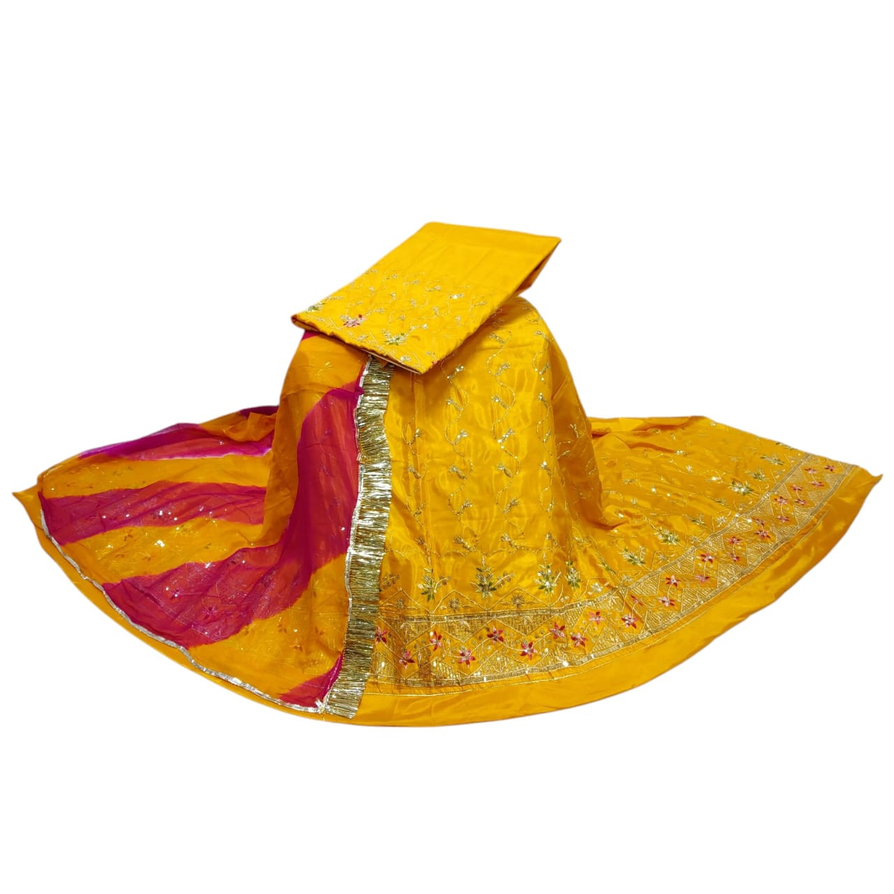 Elegant Heavy Dailywear Crepe Rajputi Dress