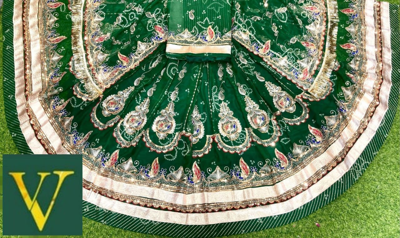 Elegant 4 Meter Ghera Lehenga with Premium Finish