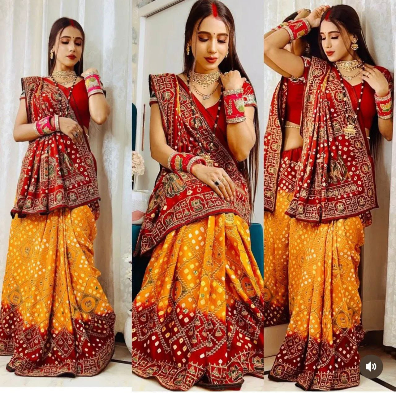Rajarani Pure Gaji Silk Saree - Luxurious Handloom Weave