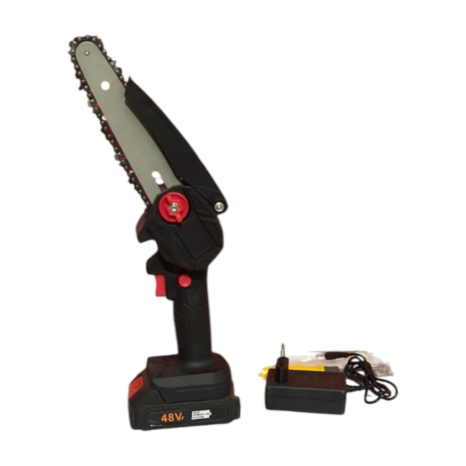 48V 6-Inch Cordless Electric Chainsaw Kit with Lithium Battery