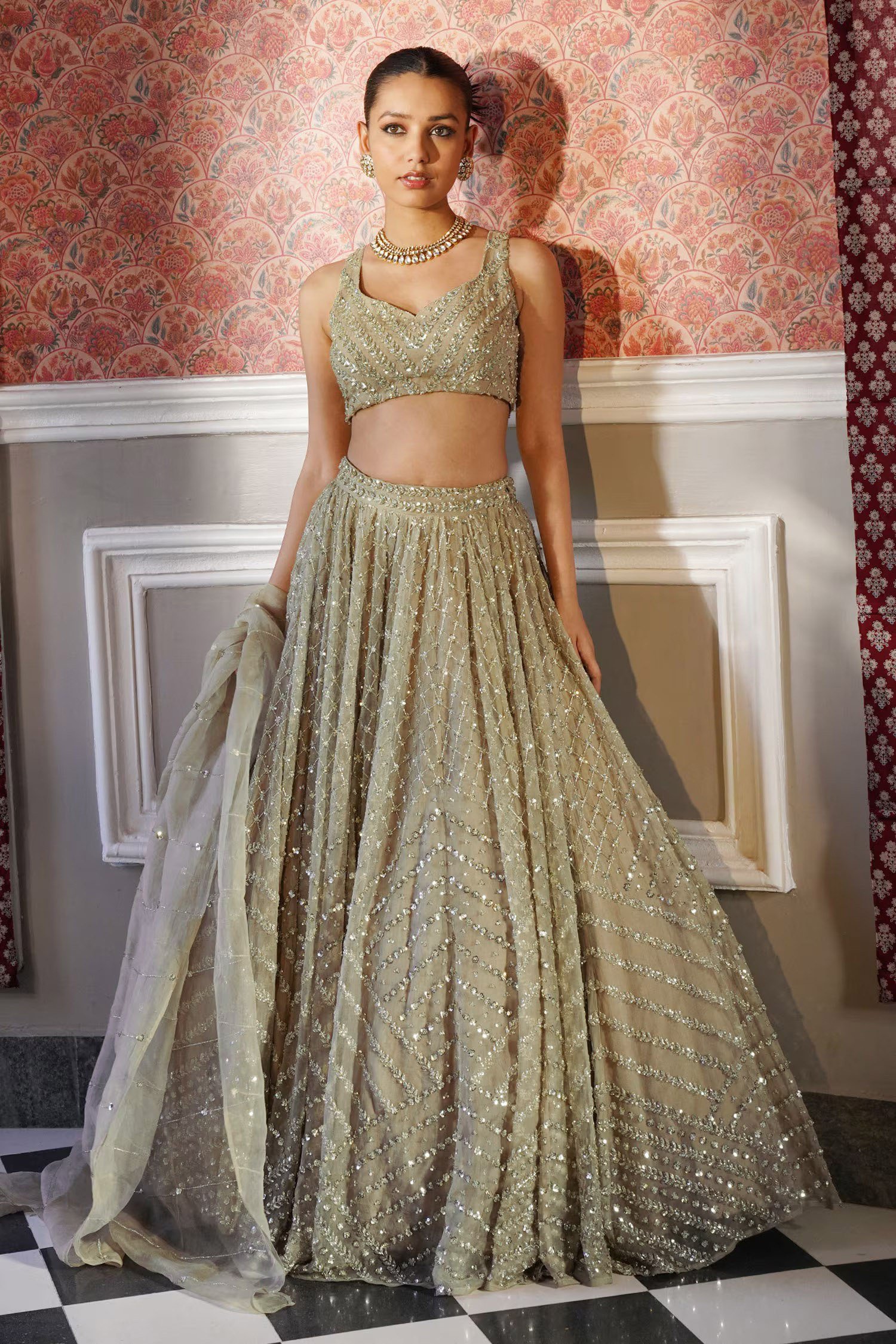 Semi Stitched Lehenga Choli